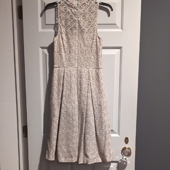 Cynthia Steffe Cream Lace Formal Dress - Picture 3 of 4